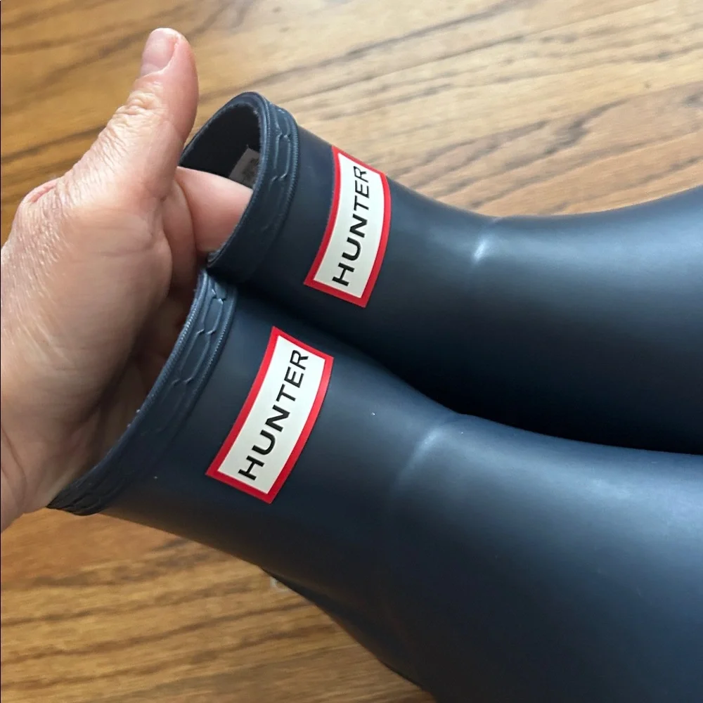 Hunter Women's PLAY Short Rain Boots, Valtameri Blue, US Size 7 - Picture 10 of 15